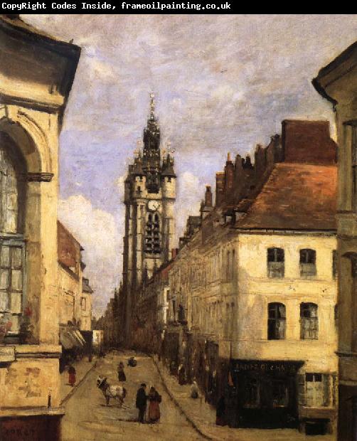 Corot Camille The bell tower of Doual